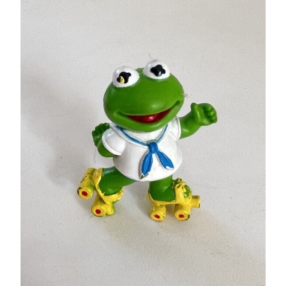 Kermit Pvc Figure Roller Skates Muppet Babies Mcdonalds Happy Meal 2.5 inch